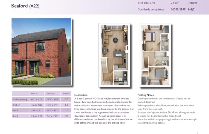 Half Penny Meadows - 2 Bedroom Plan